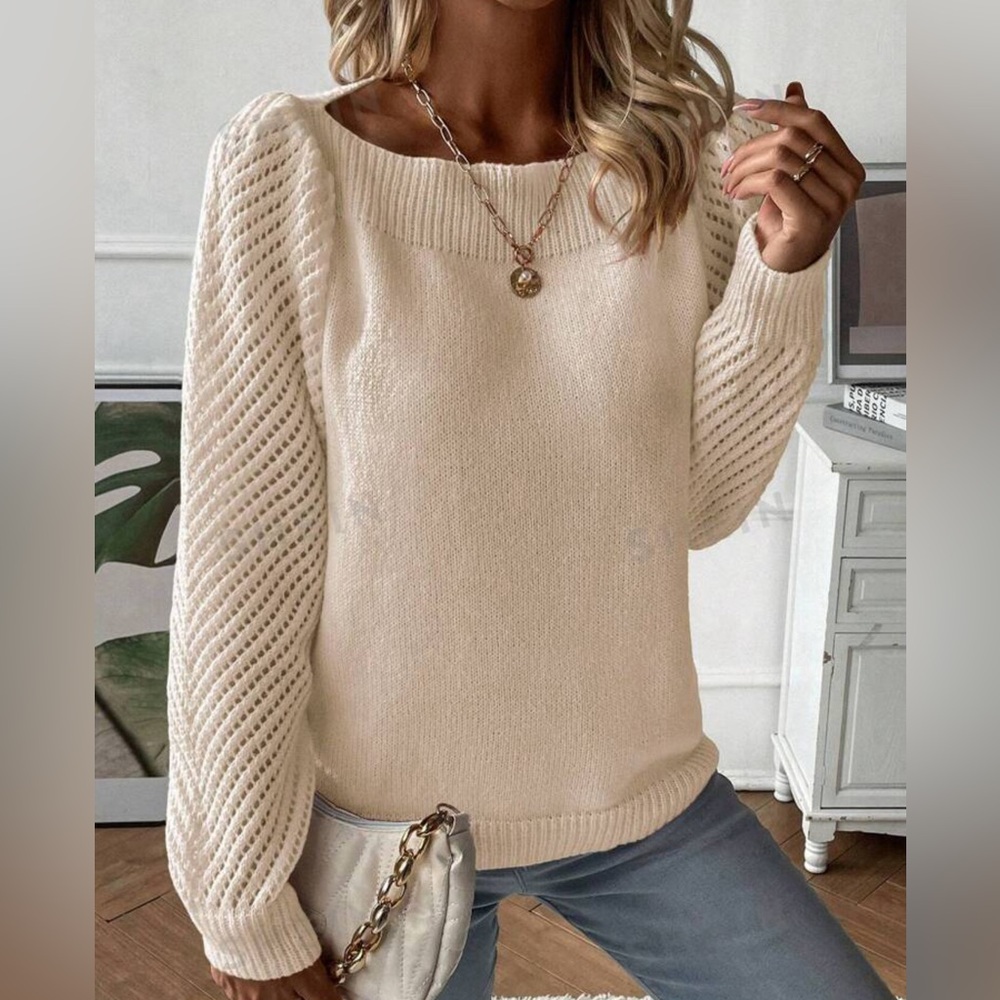 SHEIN Boat Neck Sweater
